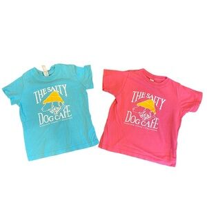 Salty Dog Cafe - Rabbit Skins Kids Tee Bundle of 2 - Blue and Pink - 2T
